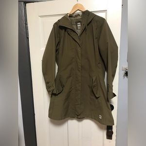 MEC Women Rain Jacket Sz XL Olive
